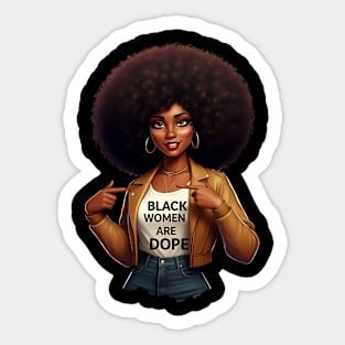 Black Women Are Dope Sticker